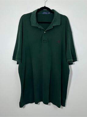 Polo Ralph Lauren Men’s 1XB Green Classic Fit Polo Shirt Red Pony 100% Cotton